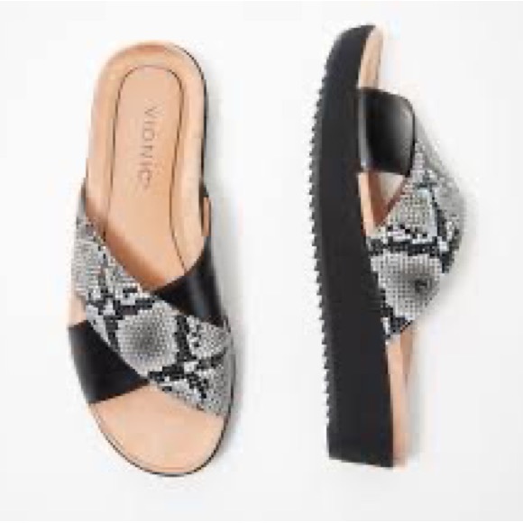 Vionic Hayden Snake & Black Black Midi Platform Sole Sandal - Picture 6 of 8